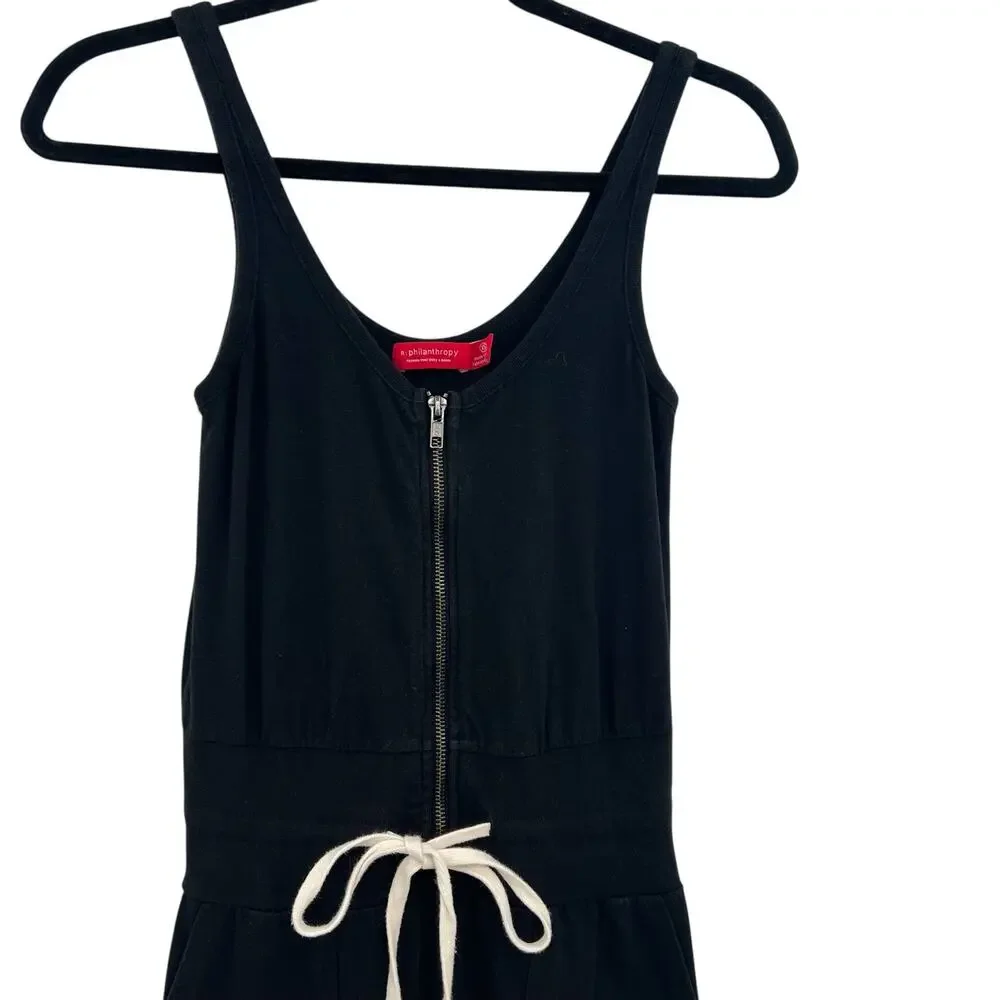 n:Philanthropy Griffith Jumpsuit‎ Zippered Drawstring-Waist Jogger Black Size XS - Picture 4 of 14